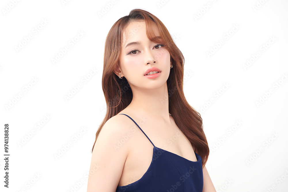 Beautiful young asian woman with clean fresh skin on white background, Face care, Facial treatment, Cosmetology, beauty and spa, Asian women portrait. Beautiful young asian woman with clean fresh skin on white background, Face care, Facial treatment, Cosmetology, beauty and spa, Asian women portrait.