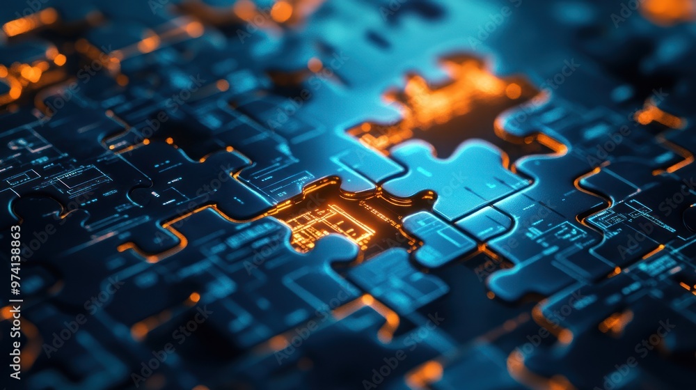 Abstract Technology Puzzle Abstract Technology Puzzle