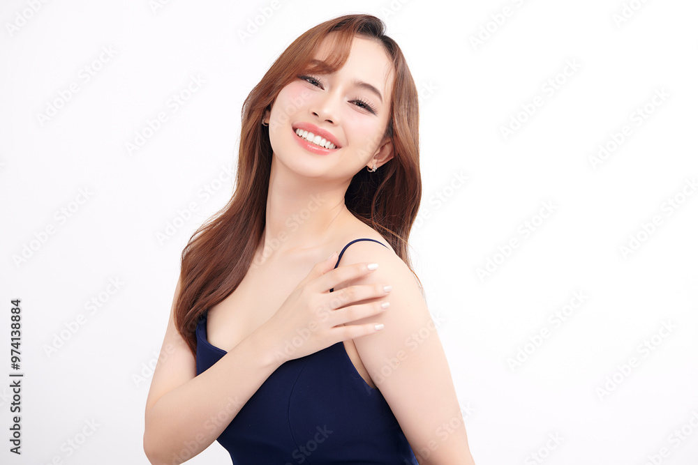 Beautiful young asian woman with clean fresh skin on white background, Face care, Facial treatment, Cosmetology, beauty and spa, Asian women portrait. Beautiful young asian woman with clean fresh skin on white background, Face care, Facial treatment, Cosmetology, beauty and spa, Asian women portrait.