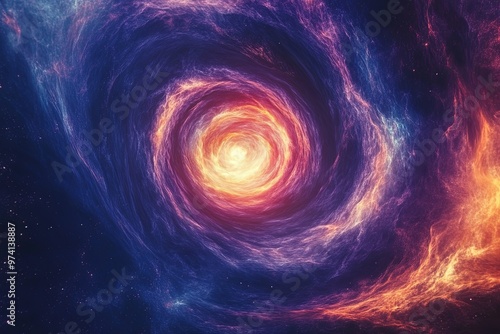 Cosmic Nebula Swirl