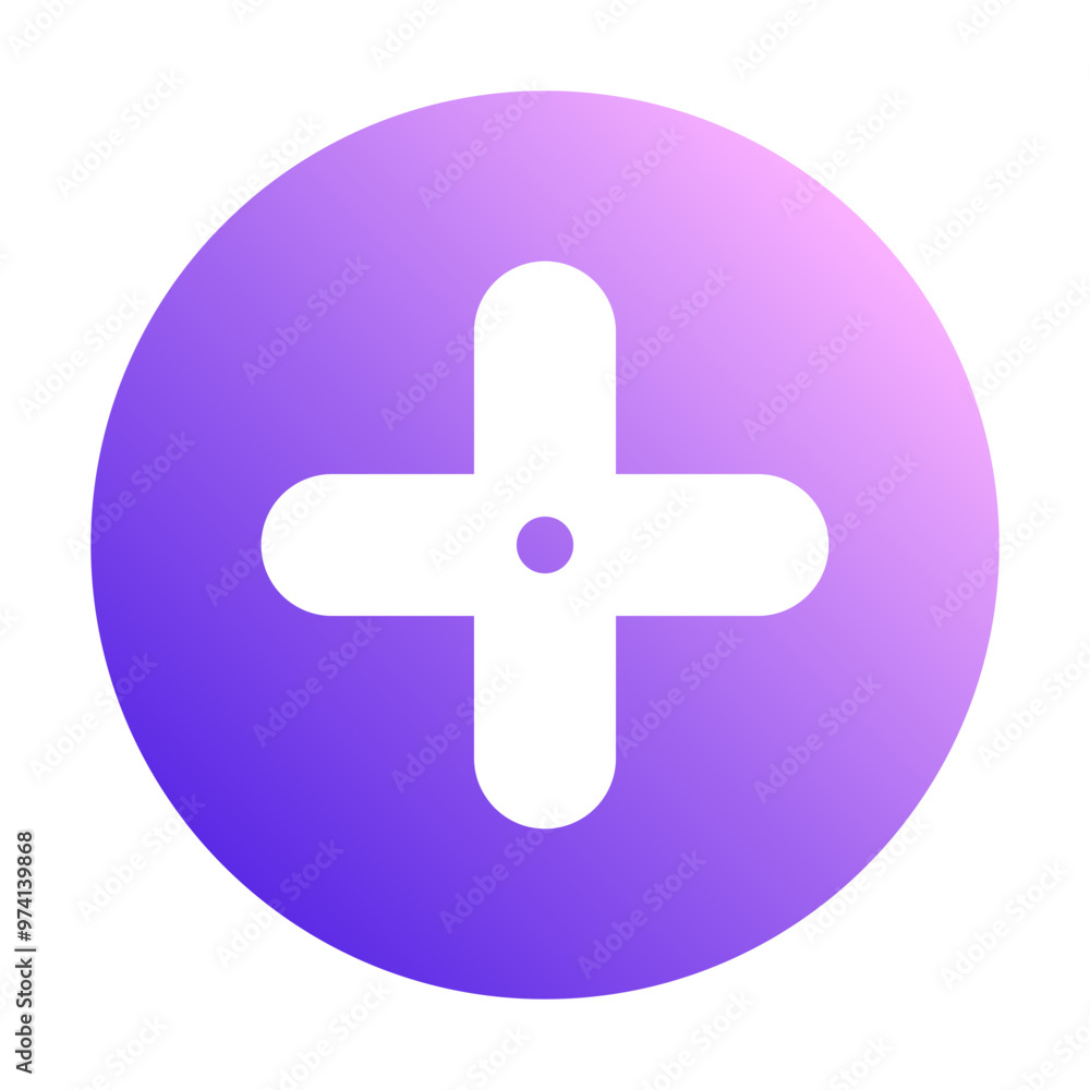 Fototapeta premium Medical Icon Circular Gradient Glyph Style