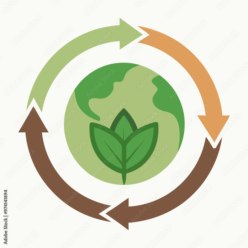 Obraz premium plant leaves lifecycle