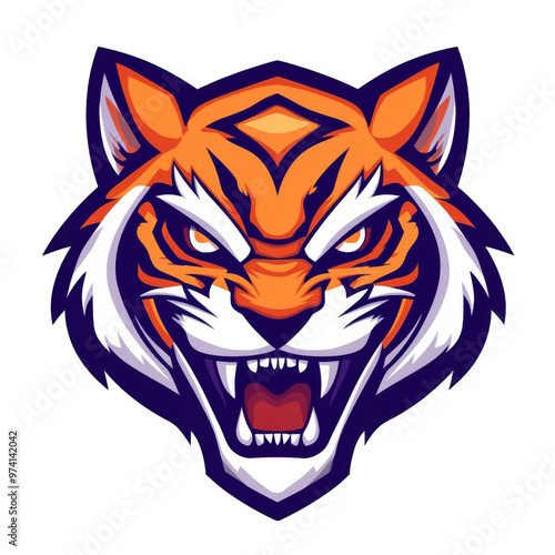 Fierce Tiger Mascot Illustration