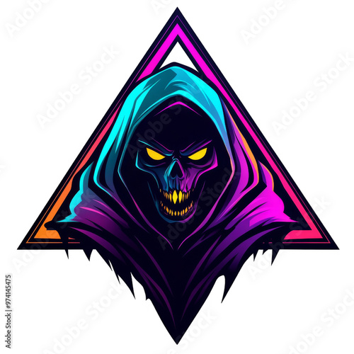Grim Reaper in Neon Triangle