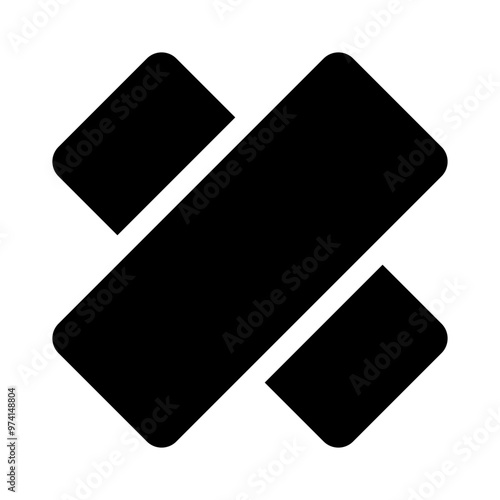Band aid Icon Filled Style