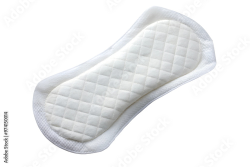 Woman hygiene protection menstruation or daily sanitary pad isolated on white background. Woman Menstruation protection