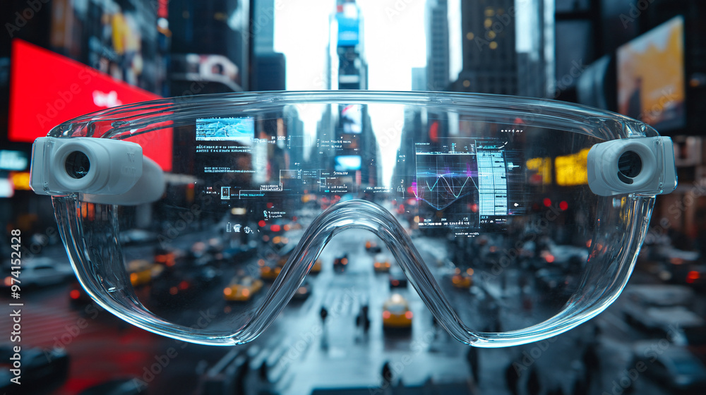 Augmented Reality Glasses in City Augmented Reality Glasses in City