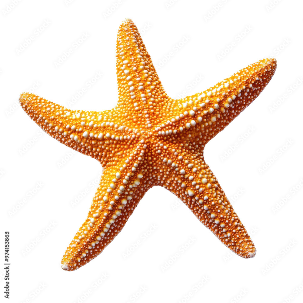 24. A bright orange starfish with textured arms, isolated on a white background, showcasing natural patterns and detailed textures 24. A bright orange starfish with textured arms, isolated on a white background, showcasing natural patterns and detailed textures