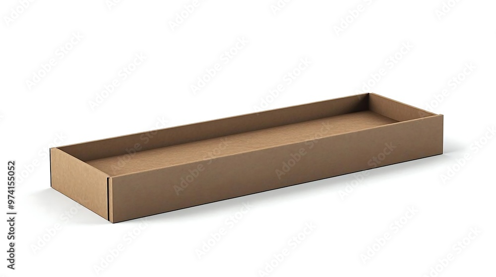Empty Cardboard Box Isolated on White Background Empty Cardboard Box Isolated on White Background