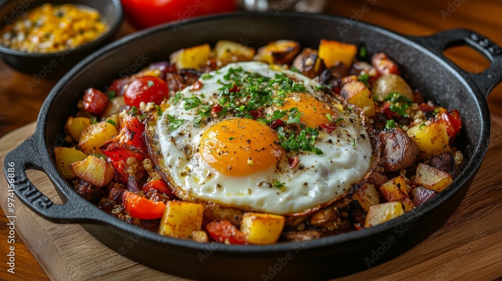 Steak and eggs with Roasted Potatoes Steak and eggs with Roasted Potatoes