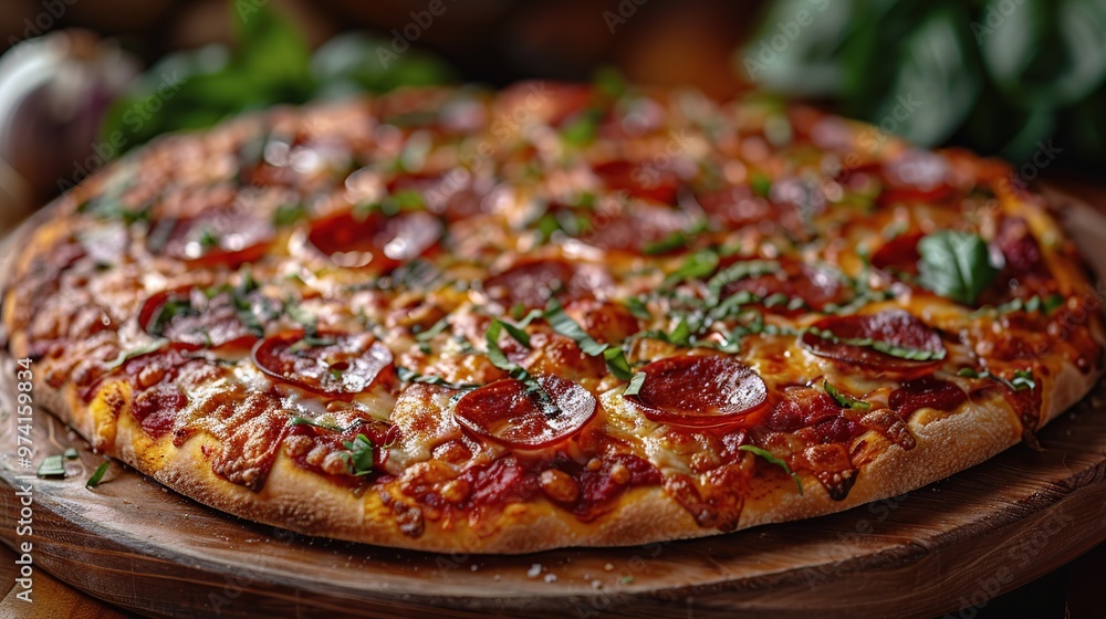 Delicious Pepperoni Pizza Delicious Pepperoni Pizza