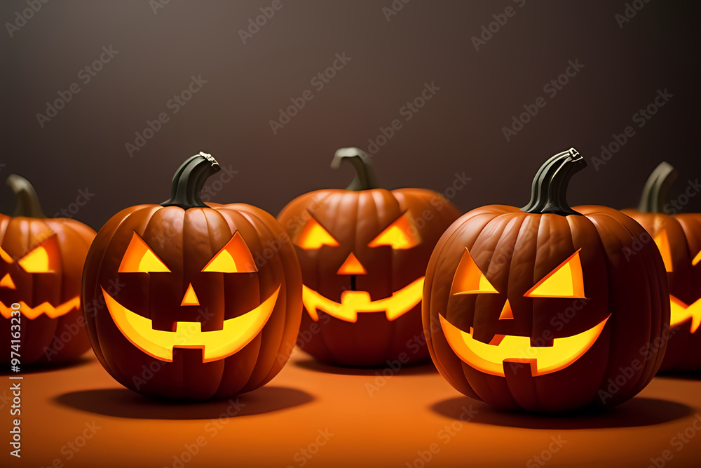 Halloween event background with charming upscale pumpkins. Premium illustration for banners, posters, greetings and Halloween celebrations. Halloween event background with charming upscale pumpkins. Premium illustration for banners, posters, greetings and Halloween celebrations.
