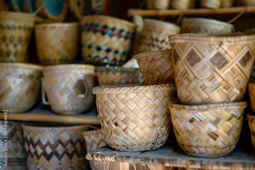 Baskets made of natural materials. Baskets made of natural materials Baskets made of natural materials. Baskets made of natural materials