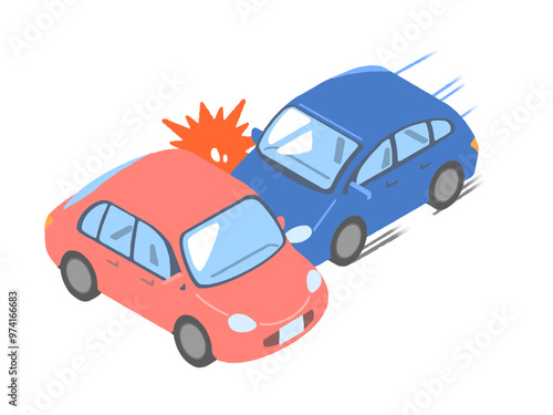 ぶつかる車 交通事故
