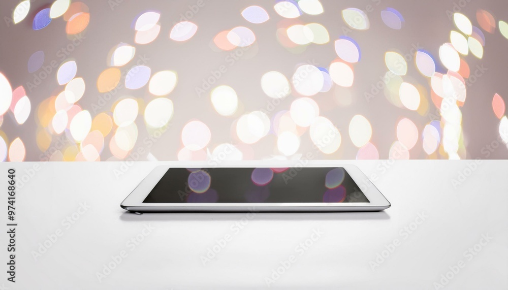 tablet pc with hands on the screen tablet pc with hands on the screen