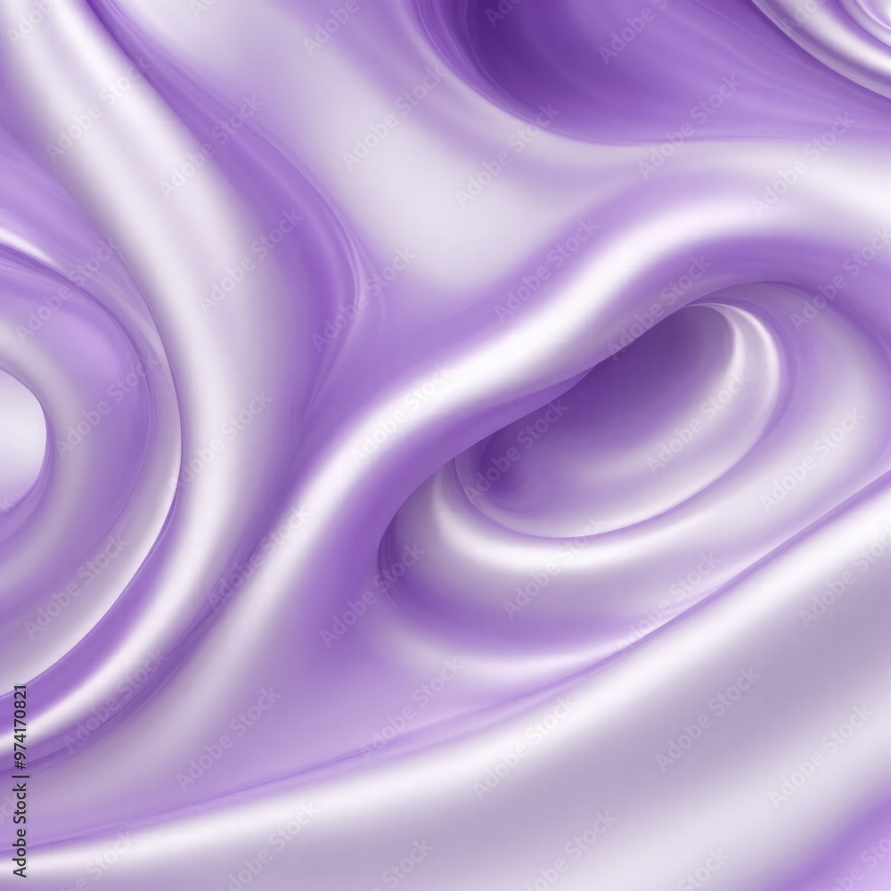 Obraz premium Soft Pastel Purple Shiny Satin Silk Swirl Abstract Wave Background