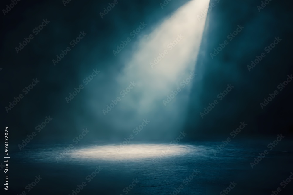 Abstract blue and white background with a spotlight effect. Abstract blue and white background with a spotlight effect.
