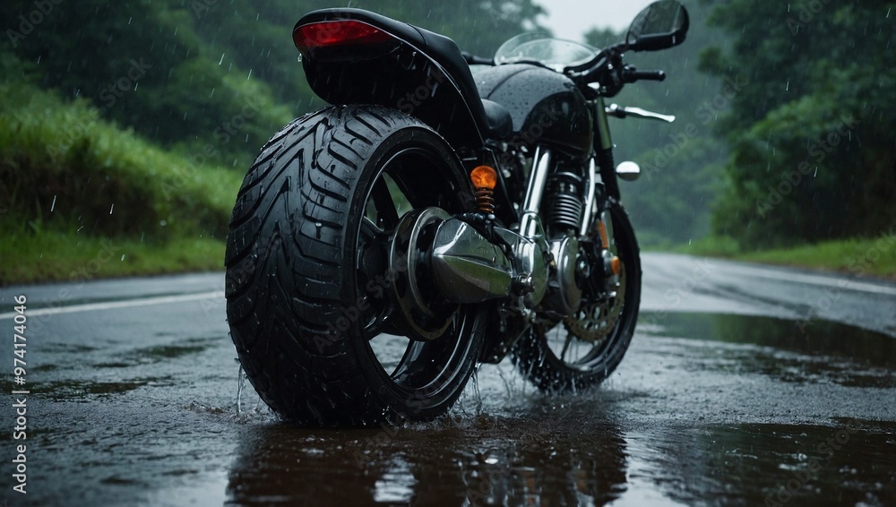 motorcycle on the road