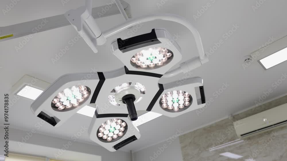Vidéo Stock Modern operating room ready for caesarean section in the ...