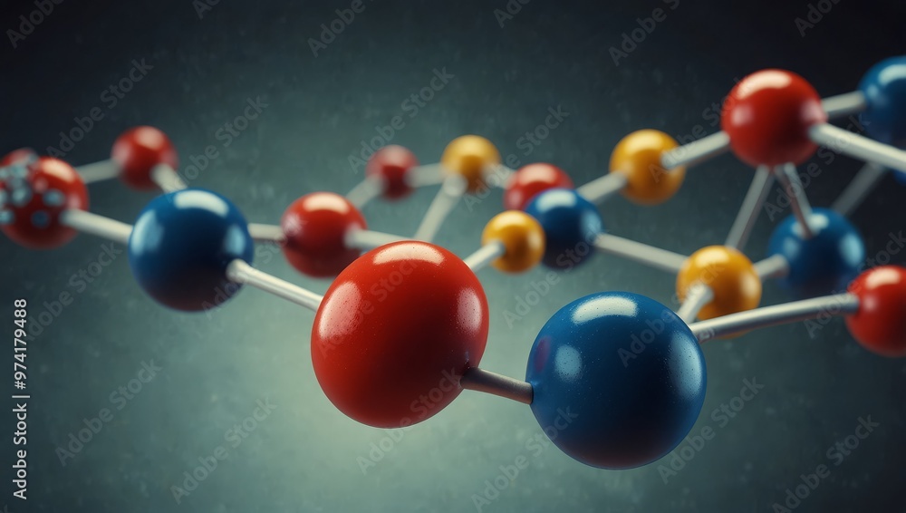 Science background molecule and atom model Science background molecule and atom model