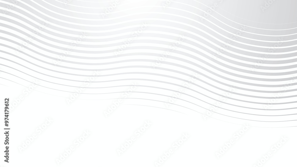 Fototapeta premium Gray curved lines abstract background for backdrop or presentation