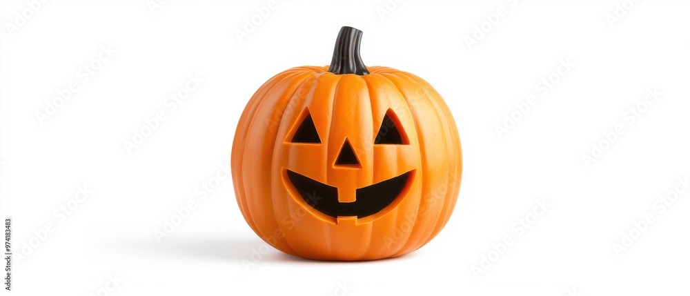 A pumpkin with a smiley face on it A pumpkin with a smiley face on it