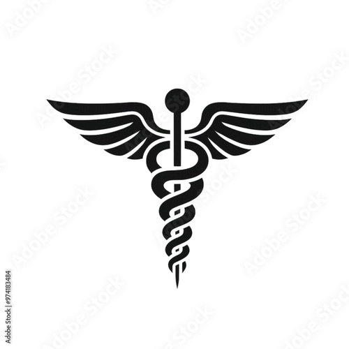 caduceus medical icon