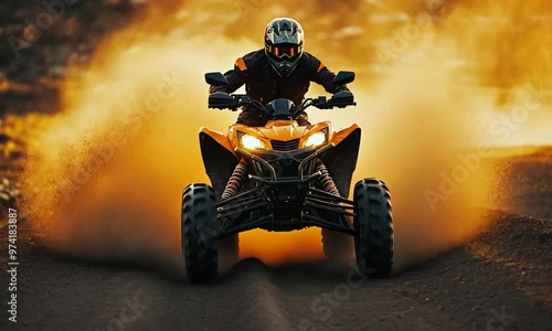 ATV Rider in Action