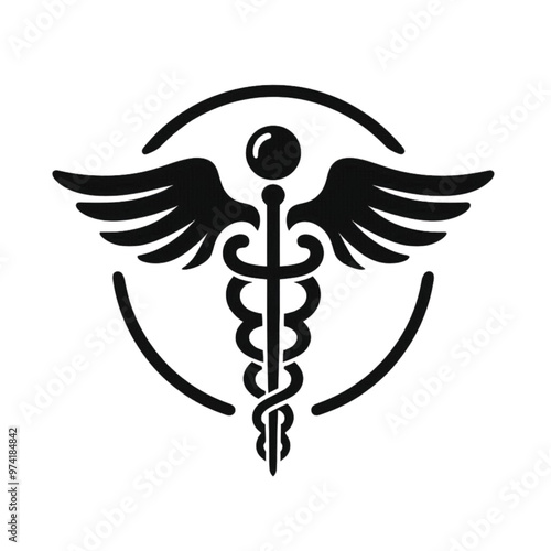 caduceus medical icon