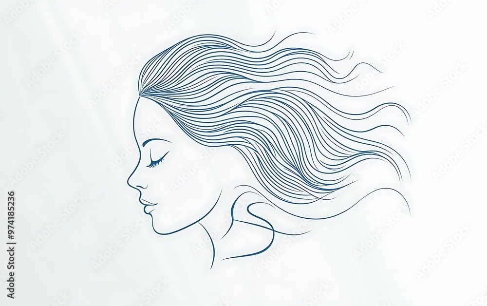 Mindfulness Icon with Flowing Lines - Symbol of Harmonious Mental Clarity, Modern Vector Design Mindfulness Icon with Flowing Lines - Symbol of Harmonious Mental Clarity, Modern Vector Design