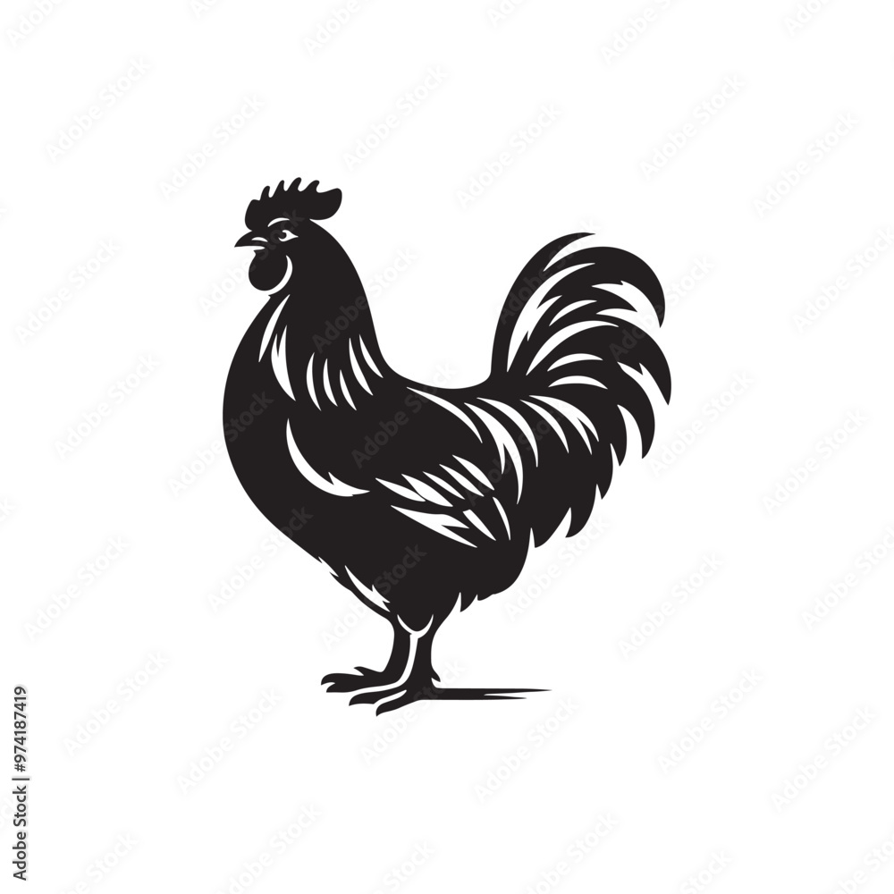 Stylish hen silhouette for innovative creative purposes - Hen black vector
Stylish hen silhouette for innovative creative purposes - Hen black vector