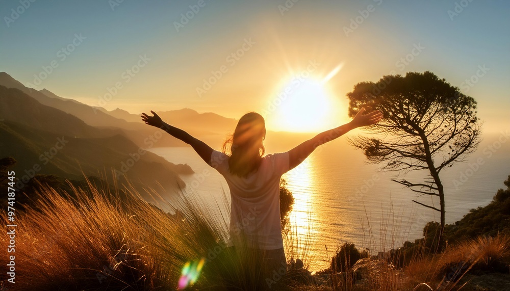 Obraz premium Spirit and vitality, capturing energy, enthusiasm, and the essence of life. Ideal for topics related to motivation, wellness, and personal growth.