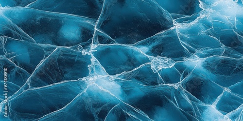 Blue abstract background. Frozen Ice Texture.