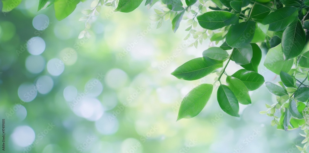 A soft-focus nature background with bokeh effects creates a serene and blurred backdrop A soft-focus nature background with bokeh effects creates a serene and blurred backdrop