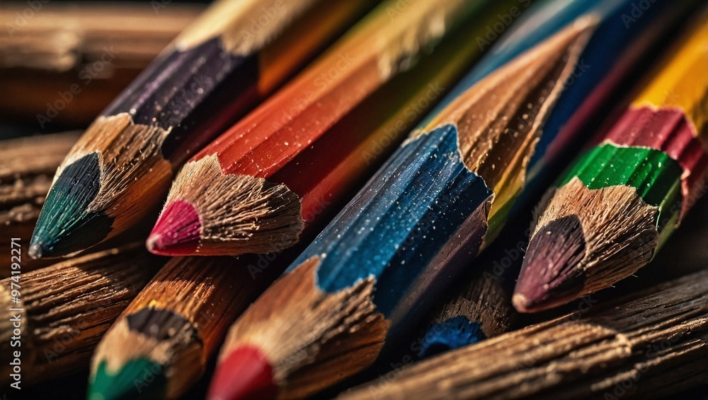 pencils in a row