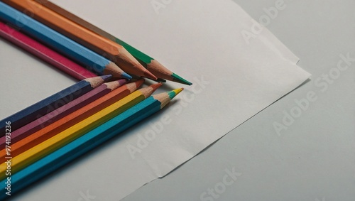 Obraz na płótnie color pencils on paper w salonie