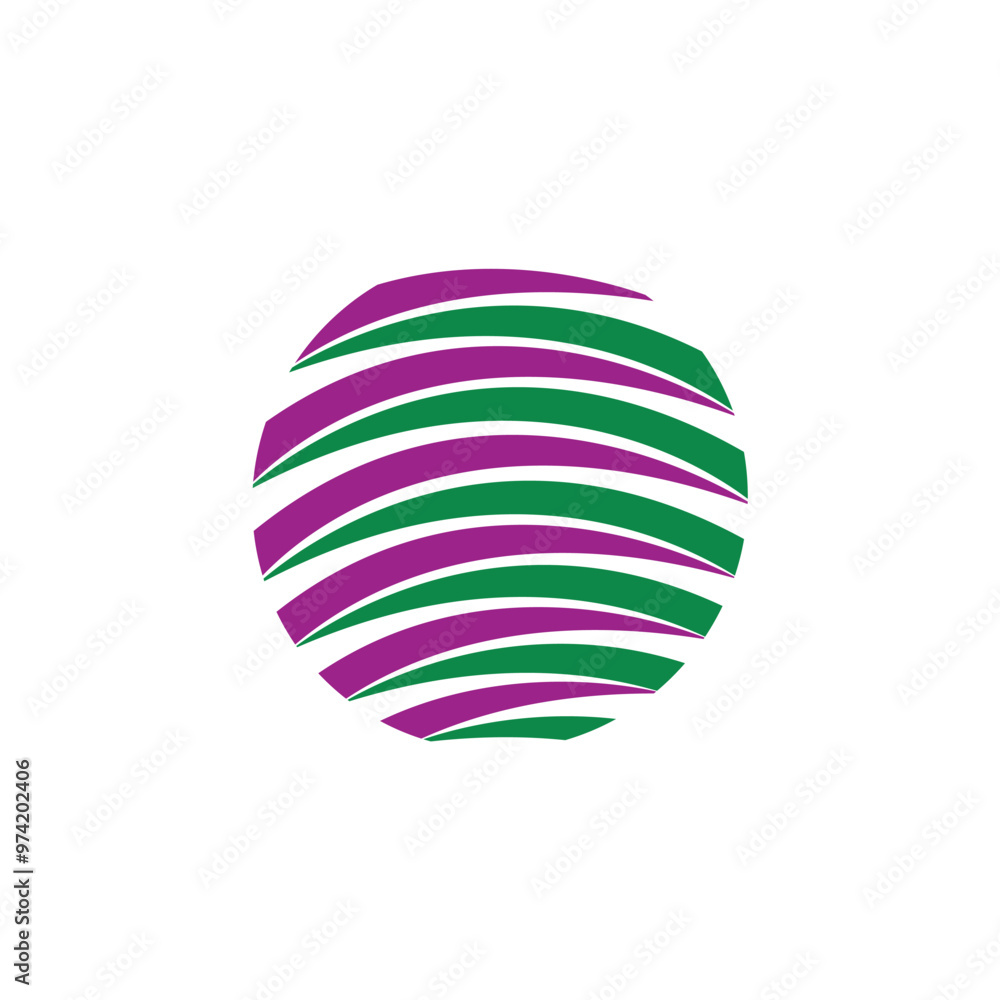 Global earth vector icon with green and purple colors modern concept template Global earth vector icon with green and purple colors modern concept template