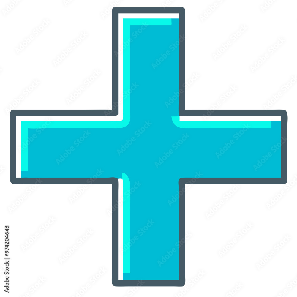 Medical Cross Icon, Blue Vector for Healthcare and Emergency
Medical Cross Icon, Blue Vector for Healthcare and Emergency