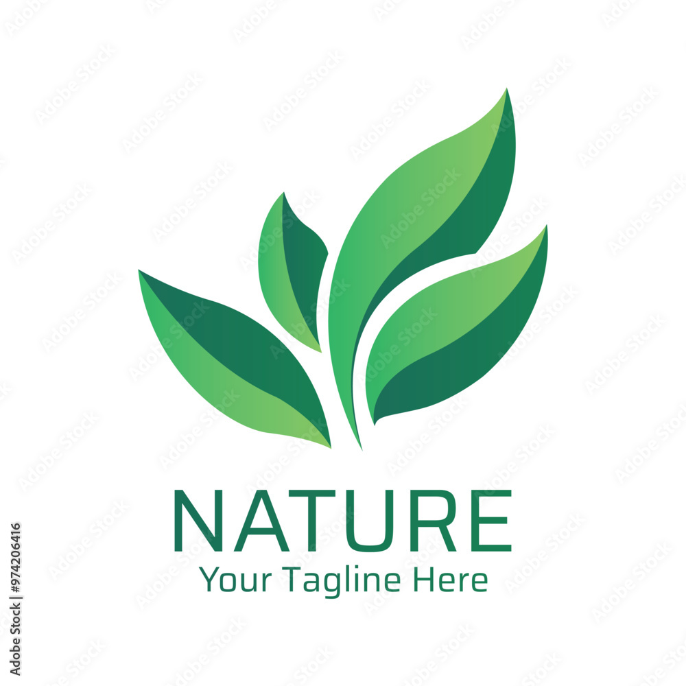 leaf logo, green leaf leaf logo, green leaf