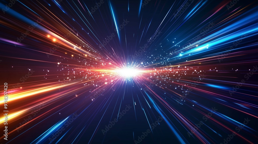 Light digital speed blue line data motion fast dynamic cyber security technology Light digital speed blue line data motion fast dynamic cyber security technology