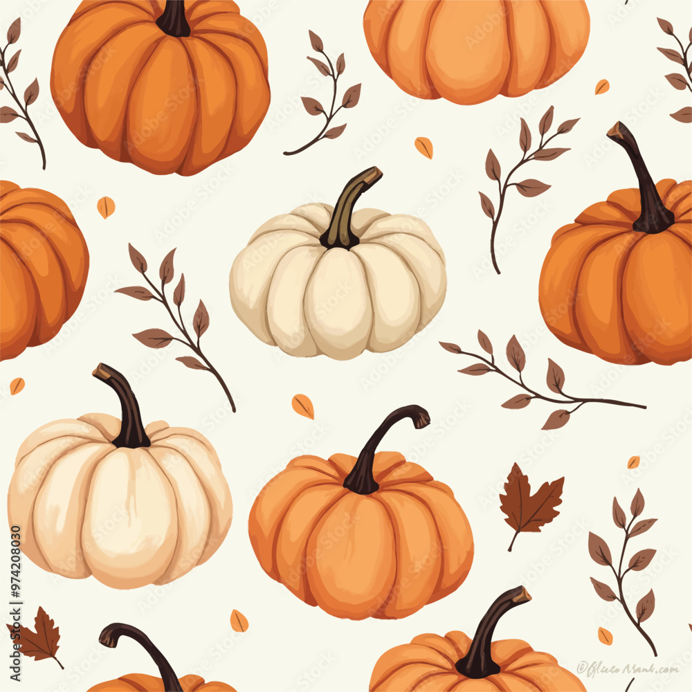 seamless pattern with pumpkins seamless pattern with pumpkins
