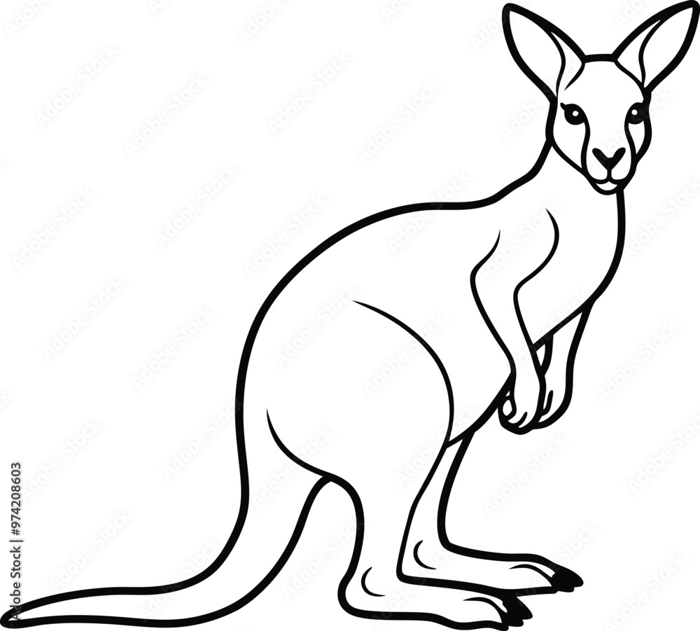 Kangaroo with Joey in Pouch Coloring Book Fun for Kids
Kangaroo with Joey in Pouch Coloring Book Fun for Kids