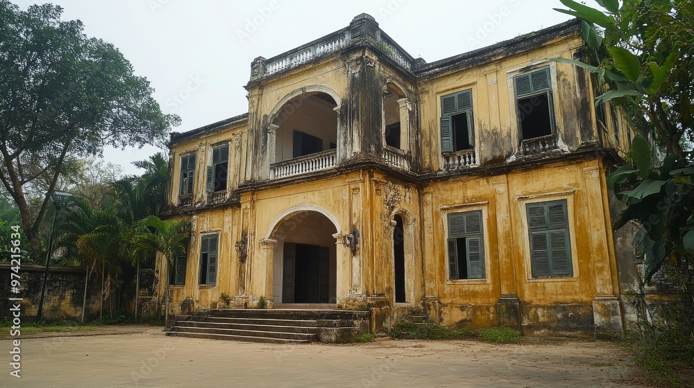 Colonial buildings in Vietnam, remnants of the French occupation Colonial buildings in Vietnam, remnants of the French occupation