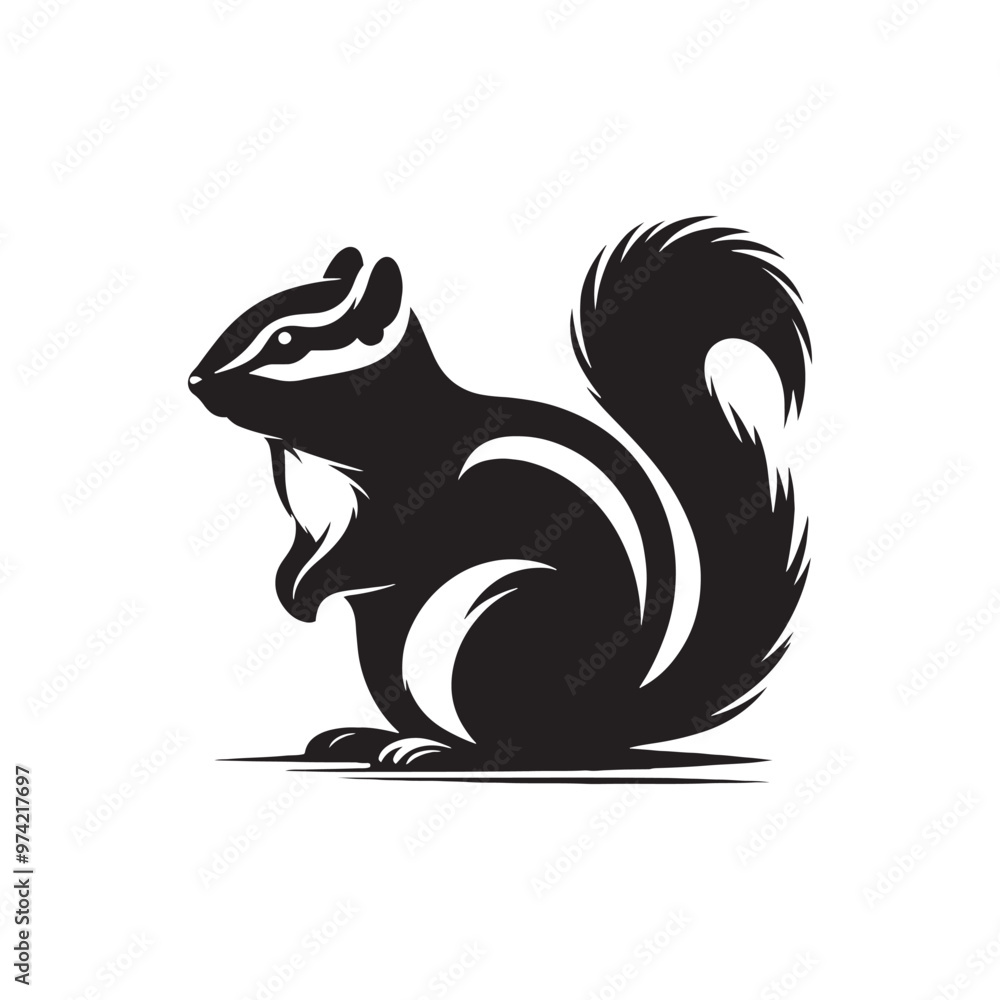 Creative chipmunk silhouette for versatile artistic projects - Chipmunk illustration - minimallest chipmunk vector
Creative chipmunk silhouette for versatile artistic projects - Chipmunk illustration - minimallest chipmunk vector