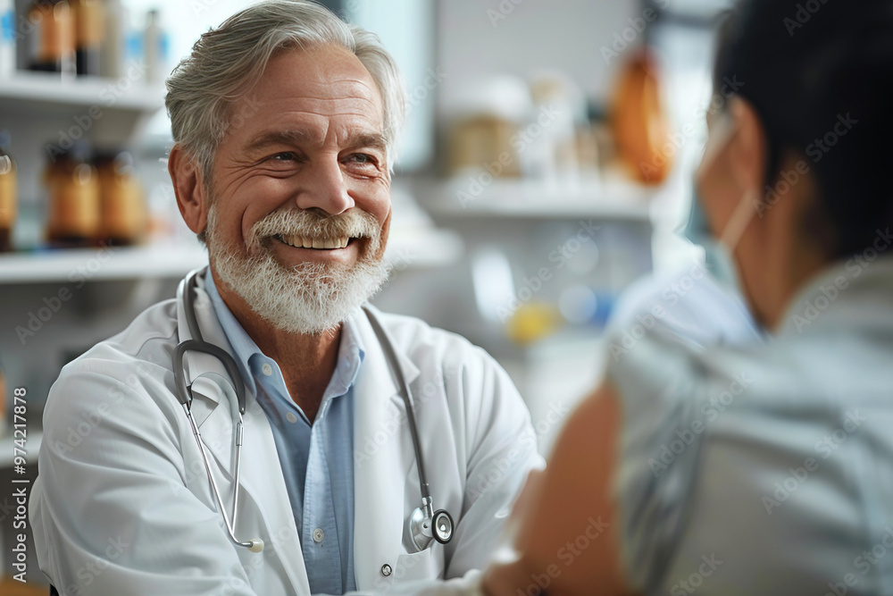 Professional doctor in a robe with a tool in a medical clinic, taking care of health. Professional doctor in a robe with a tool in a medical clinic, taking care of health.