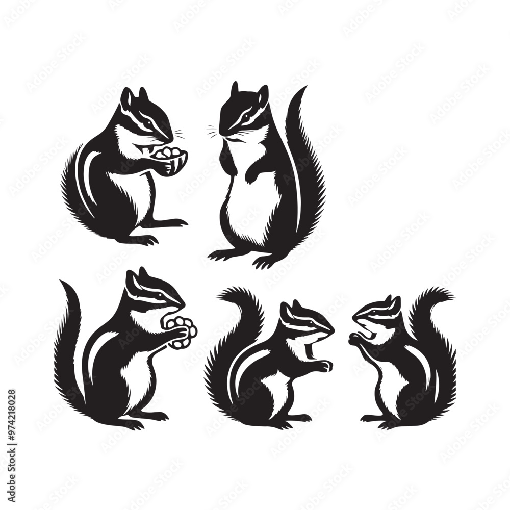 Creative chipmunk silhouette for unique digital and print projects - Chipmunk black vector
Creative chipmunk silhouette for unique digital and print projects - Chipmunk black vector