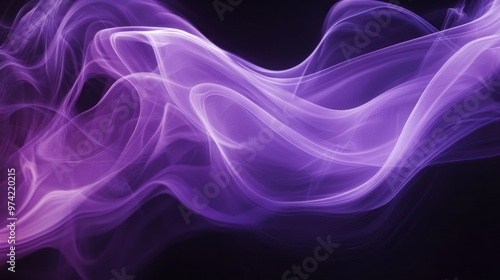 Purple Smoke Abstract Art