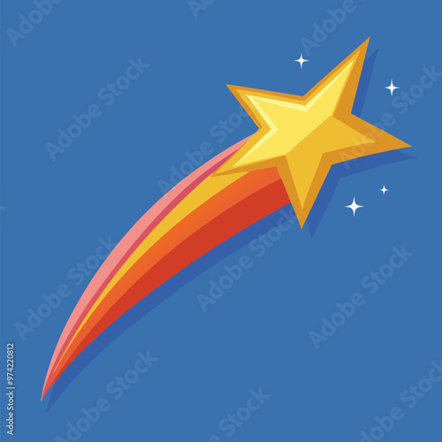 stars and stripes shooting star