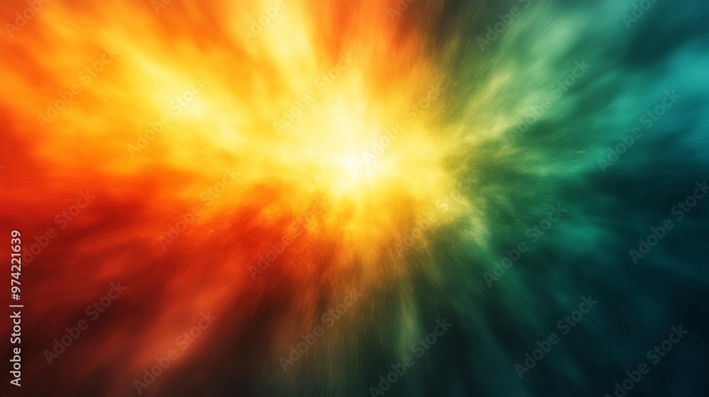 Obraz premium Abstract Color Explosion Generative AI
