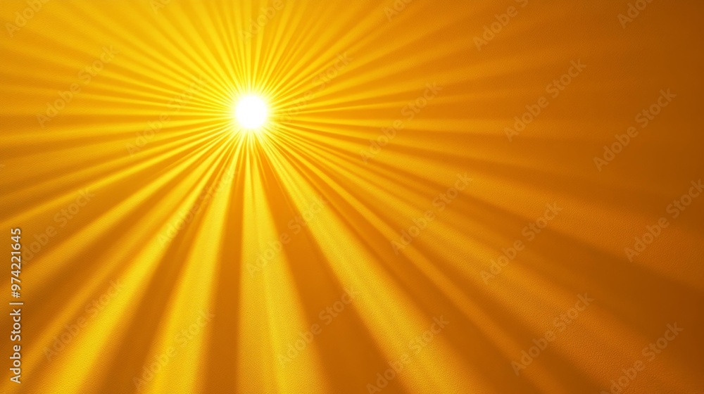 Radiant Sunburst in Yellow Tones Generative AI Radiant Sunburst in Yellow Tones Generative AI